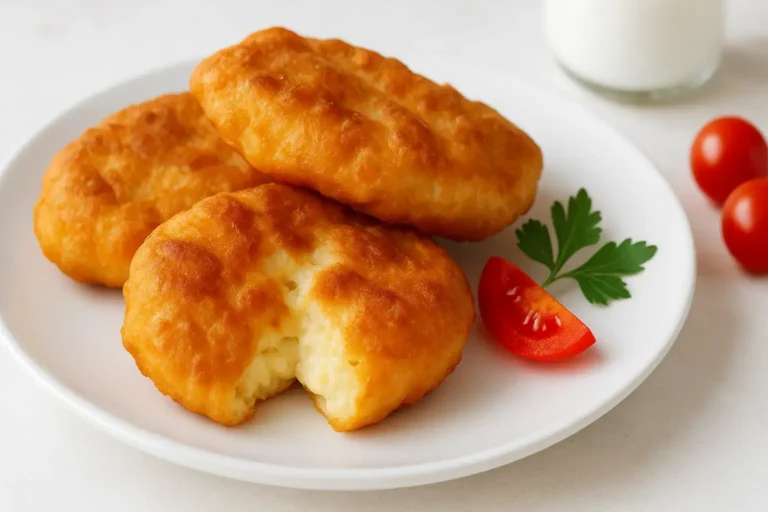Mekani uštipci sa sirom, posluženi uz jogurt.